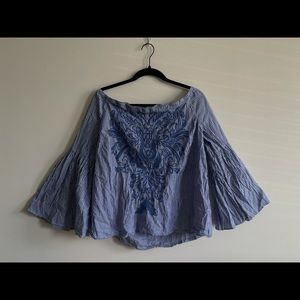 INC Off-shoulder long sleeve top